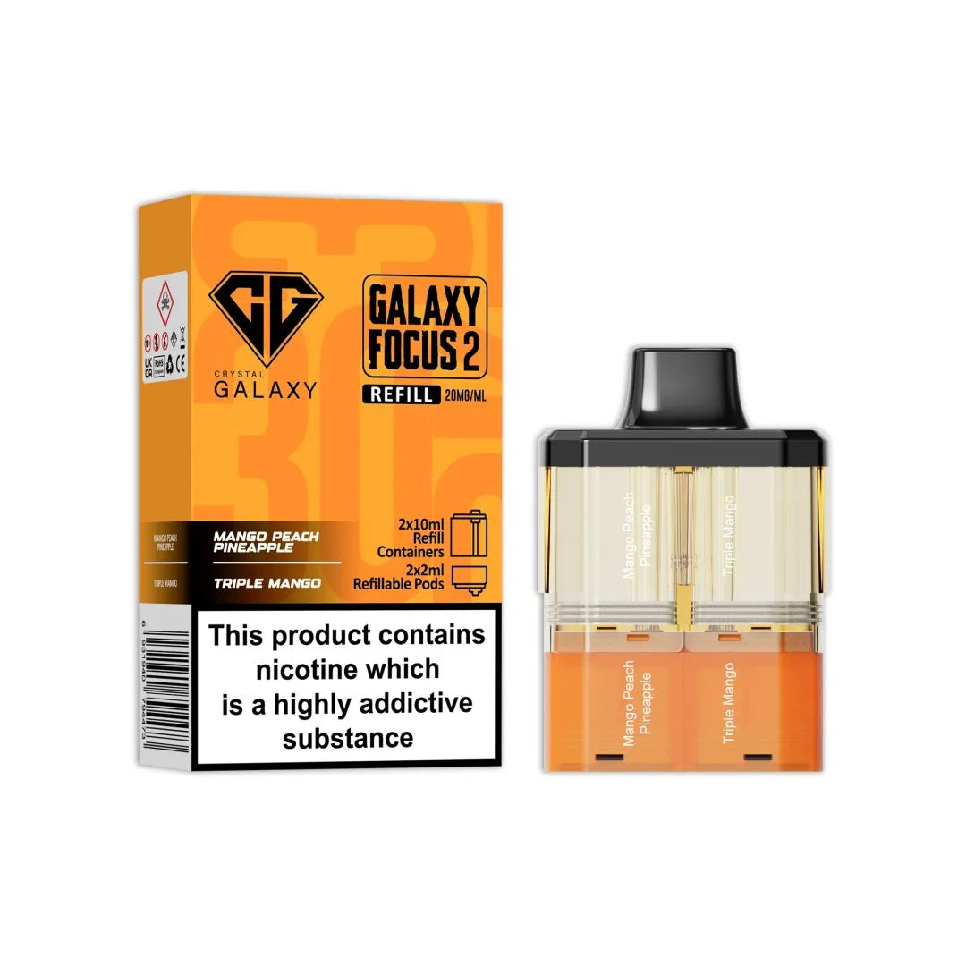 Crystal Galaxy Focus 2 30K Prefilled Pods Box of 5