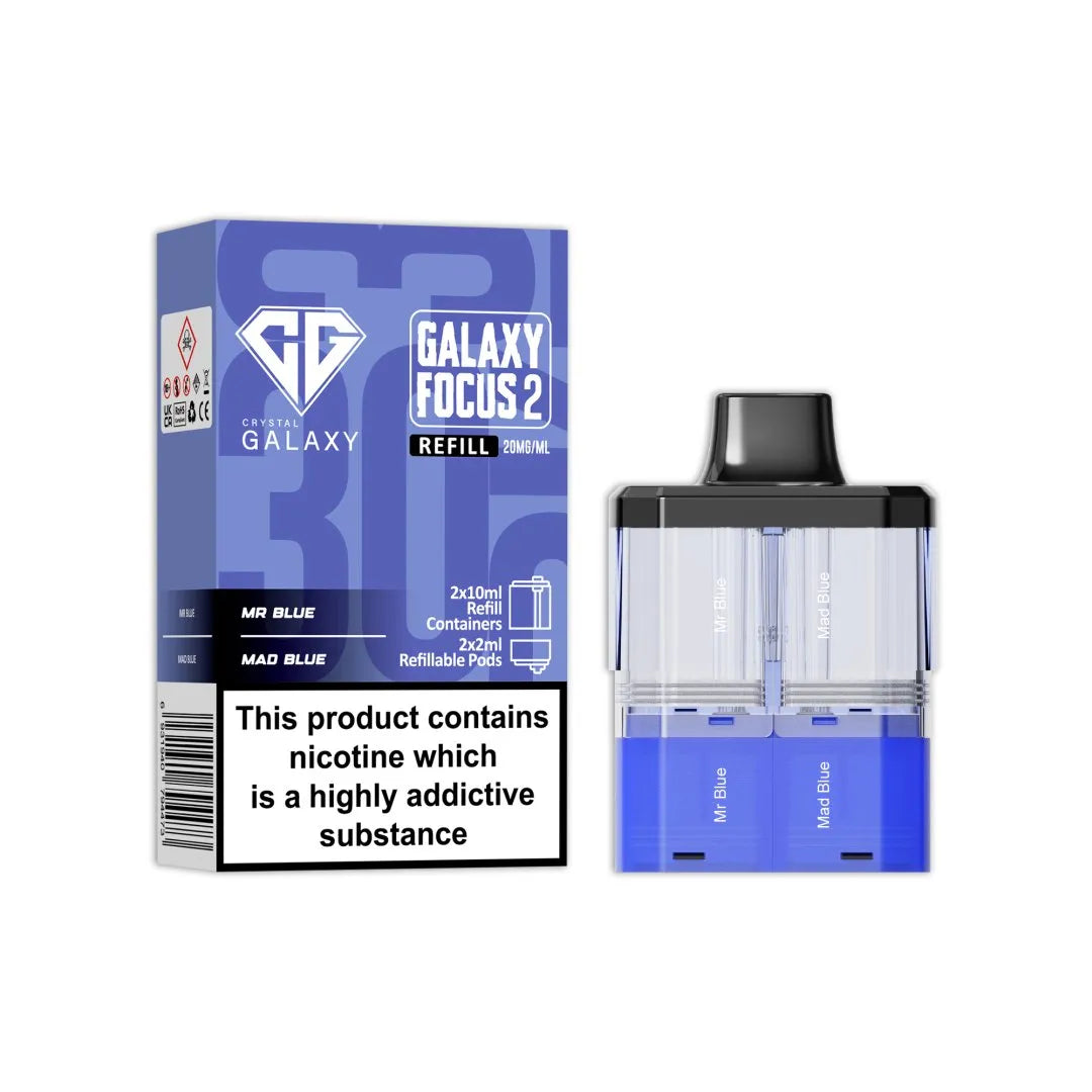 Crystal Galaxy Focus 2 30K Prefilled Pods Box of 5