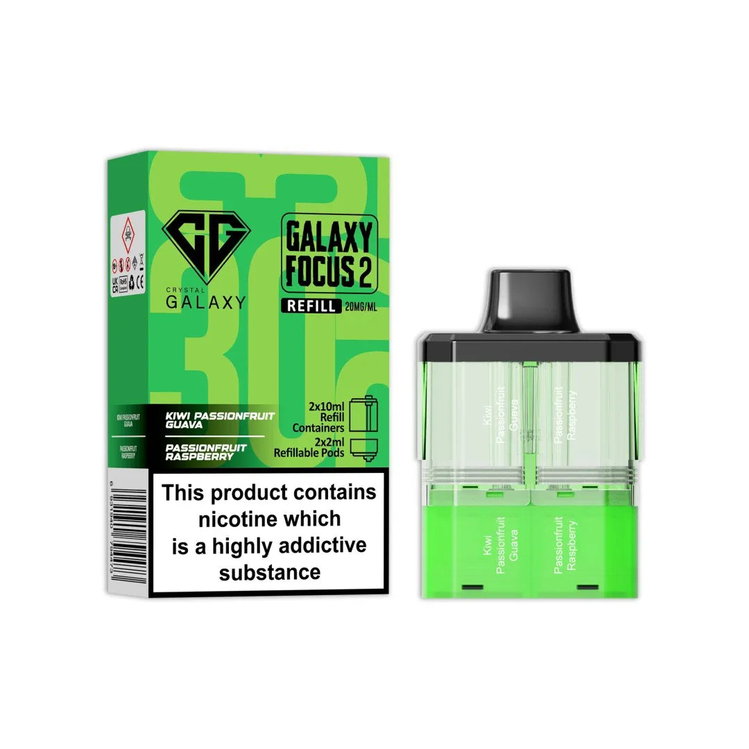 Crystal Galaxy Focus 2 30K Prefilled Pods Box of 5
