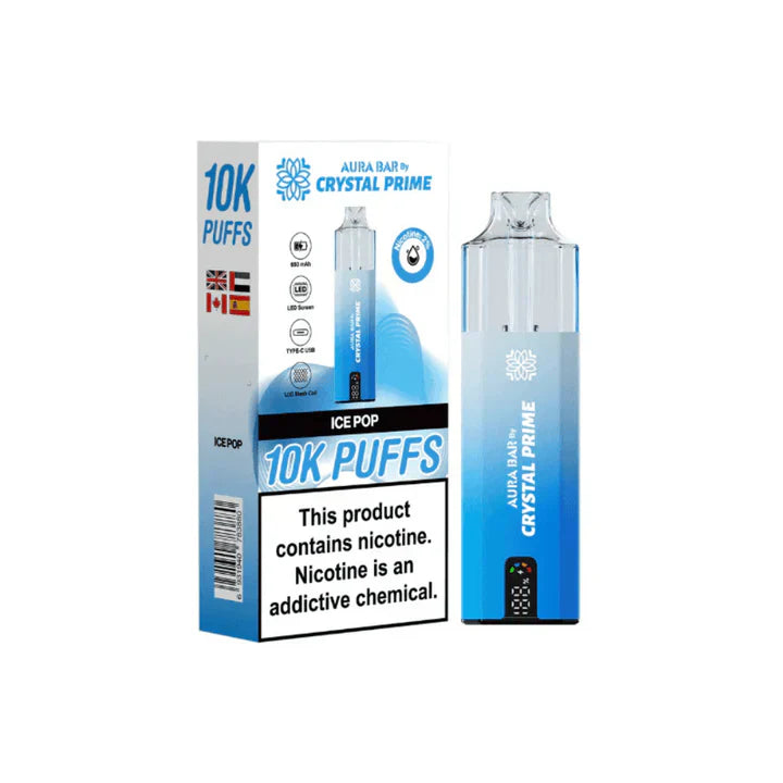 Crystal Prime Aura Bar 10000 Prefilled Pod Kit -Box of 5