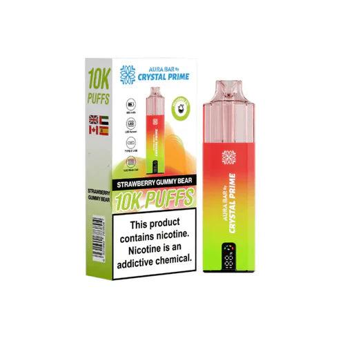 Crystal Prime Aura Bar 10000 Prefilled Pod Kit -Box of 5