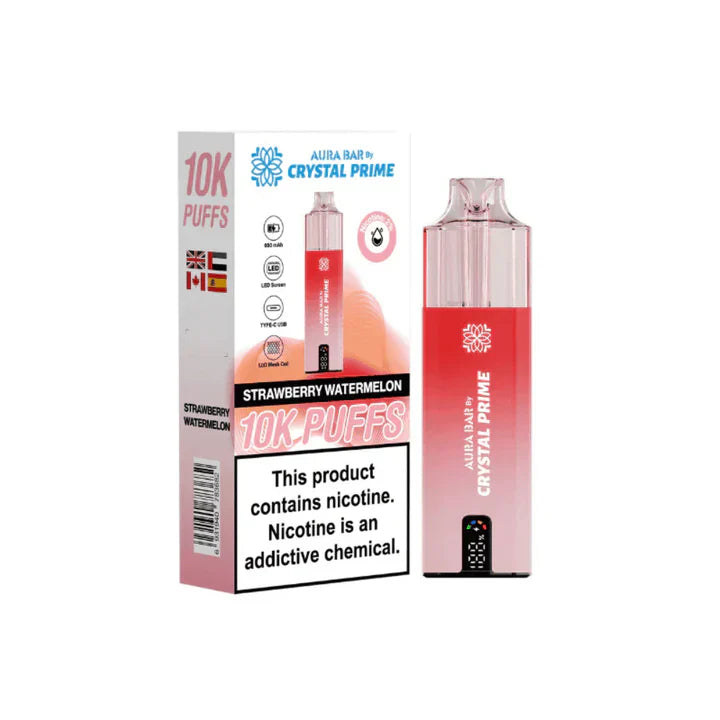 Crystal Prime Aura Bar 10000 Prefilled Pod Kit -Box of 5