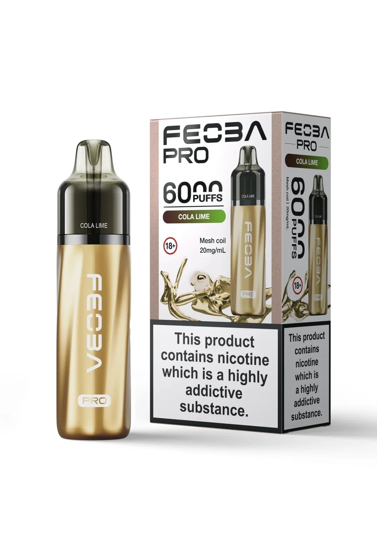 FEOBA Pro 6000 Prefilled Pod Kit - Box Of 5