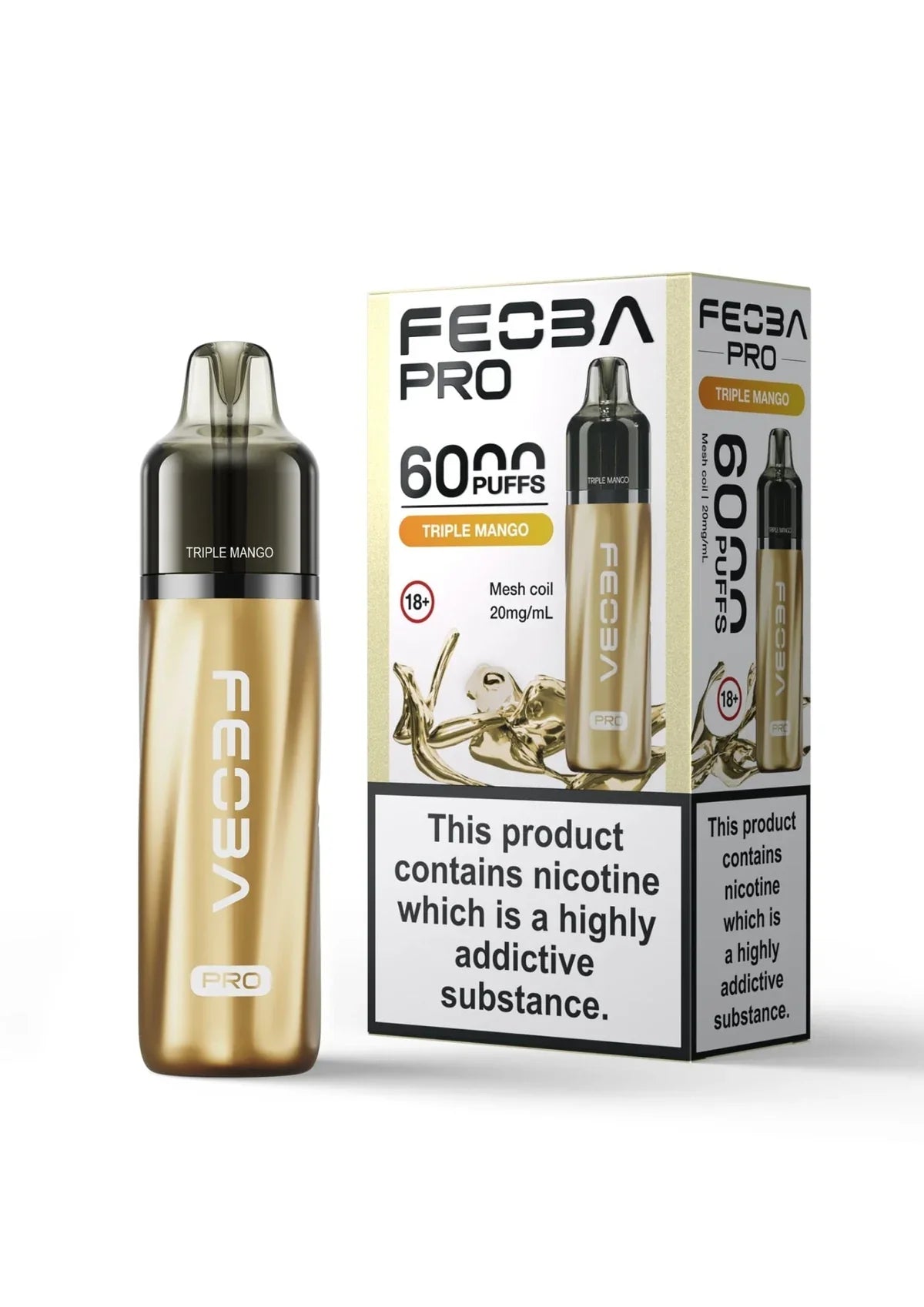 FEOBA Pro 6000 Prefilled Pod Kit - Box Of 5