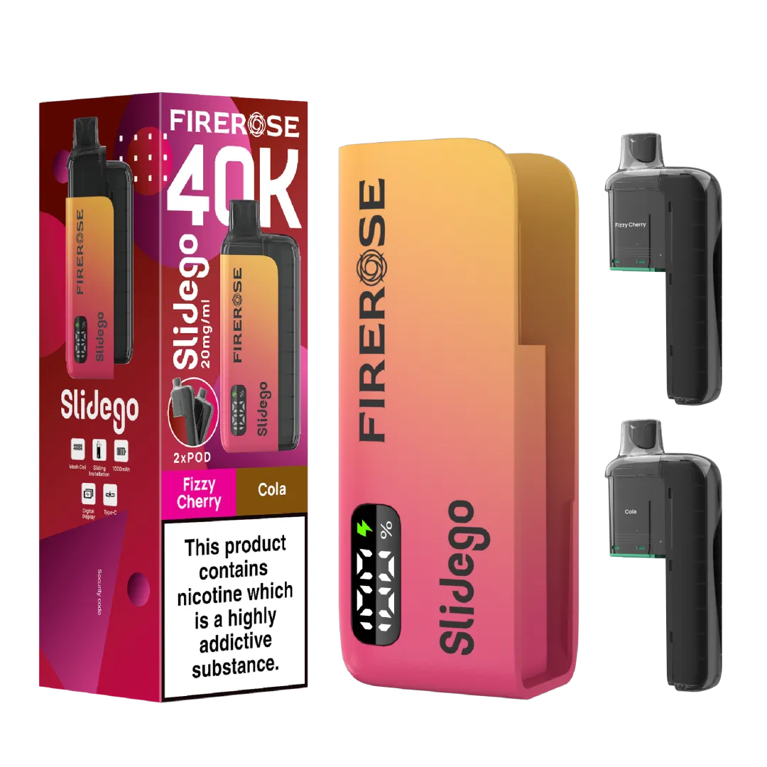 Firerose Slidego 40K Prefilled Pod Kit - Box of 5