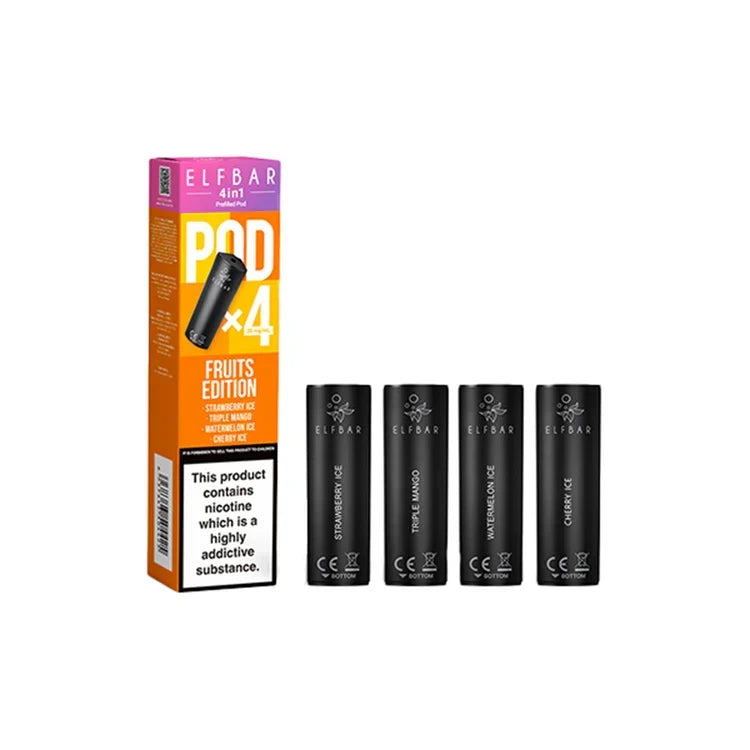 Elf Bar 4-in-1 3200 Prefilled Pods - Box of 10
