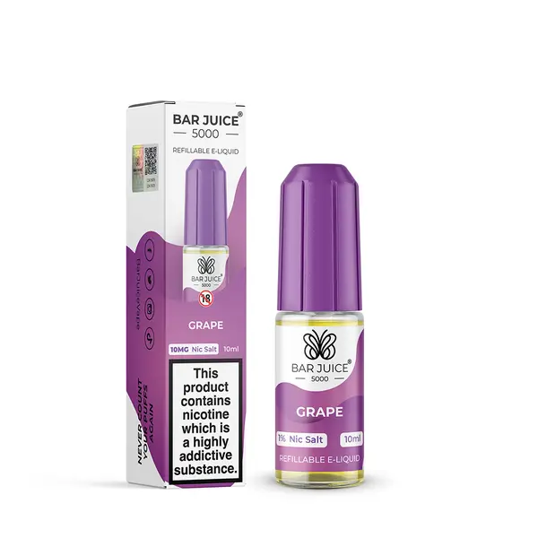 Bar Juice 5000 10ml Nic Salts E-liquids - Box of 10