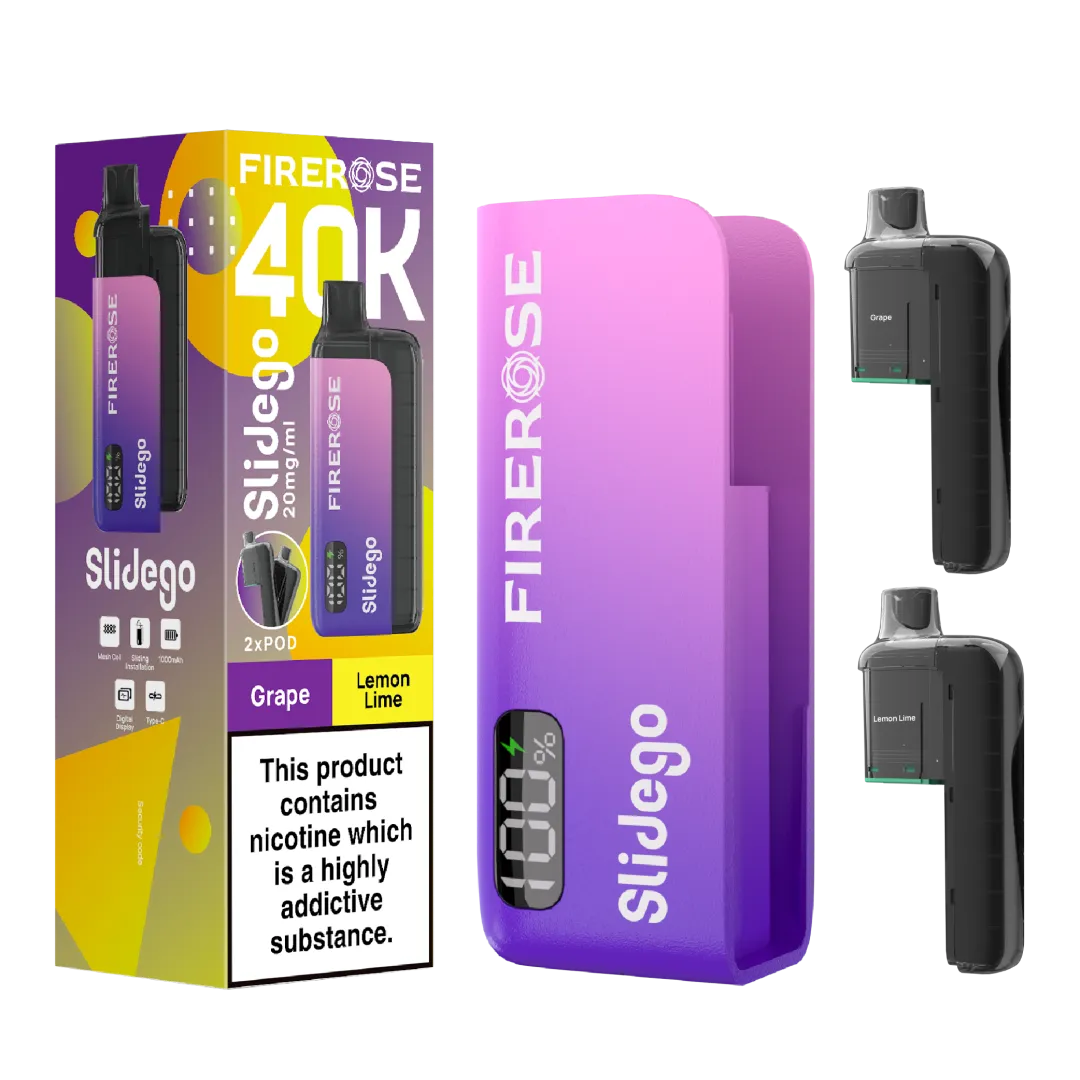 Firerose Slidego 40K Prefilled Pod Kit - Box of 5