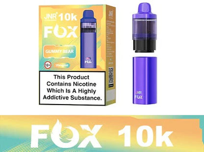 JNR Fox 10K Puffs Prefilled Pod Kit - Box Of 5