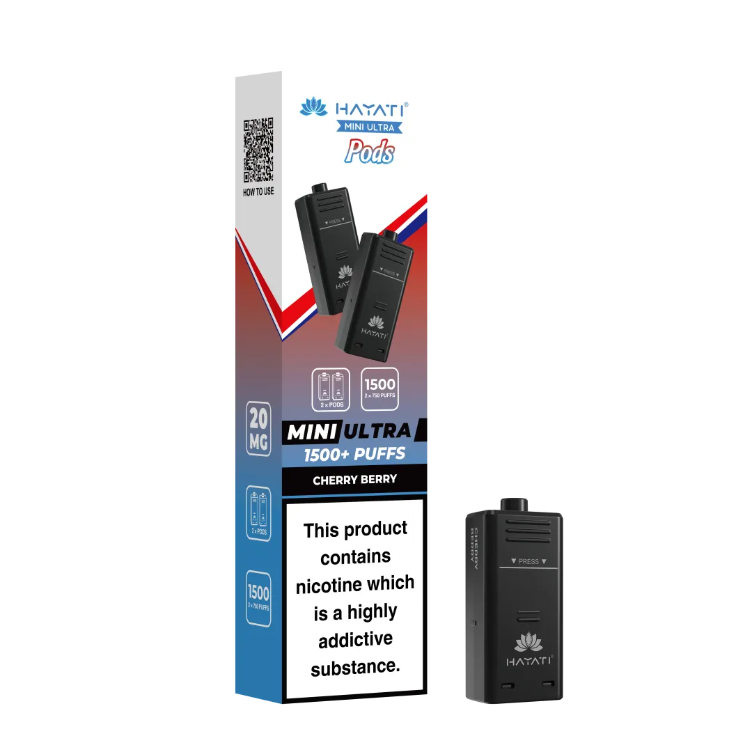 Hayati Mini Ultra 1500 Prefilled Pods (2x750 Puffs) - Box of 5