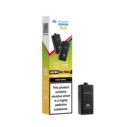 Hayati Mini Ultra 1500 Prefilled Pods (2x750 Puffs) - Box of 5