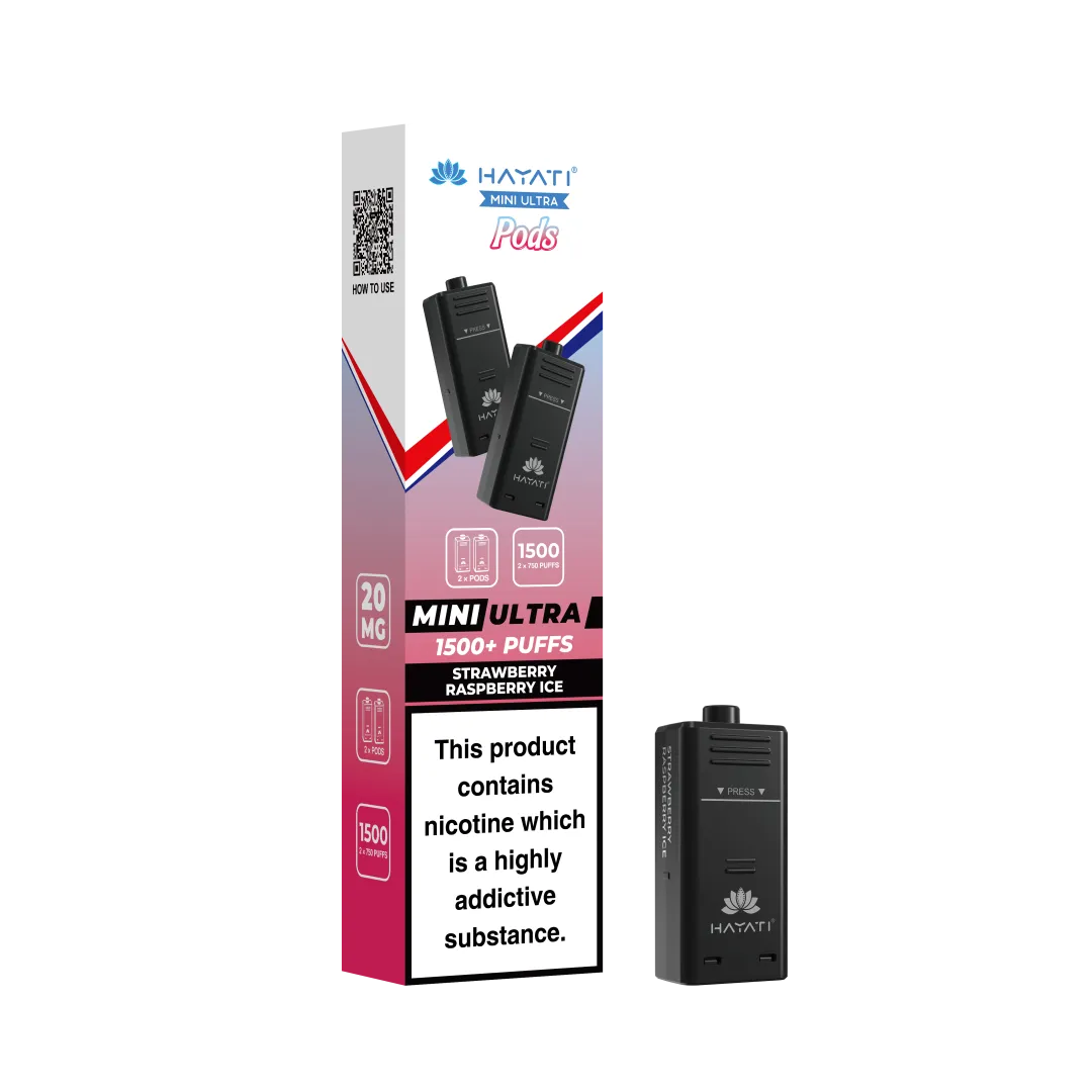 Hayati Mini Ultra 1500 Prefilled Pods (2x750 Puffs) - Box of 5