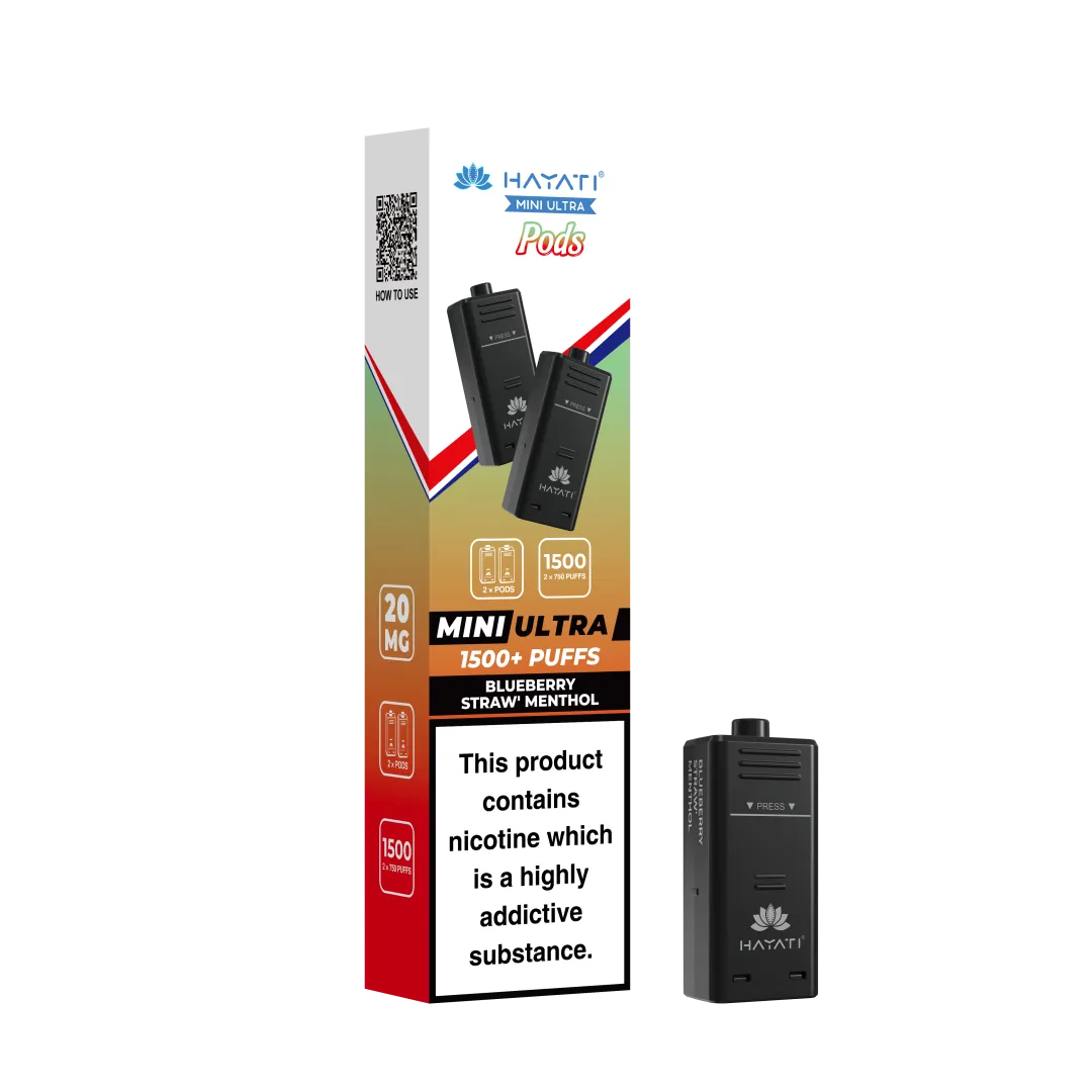 Hayati Mini Ultra 1500 Prefilled Pods (2x750 Puffs) - Box of 5