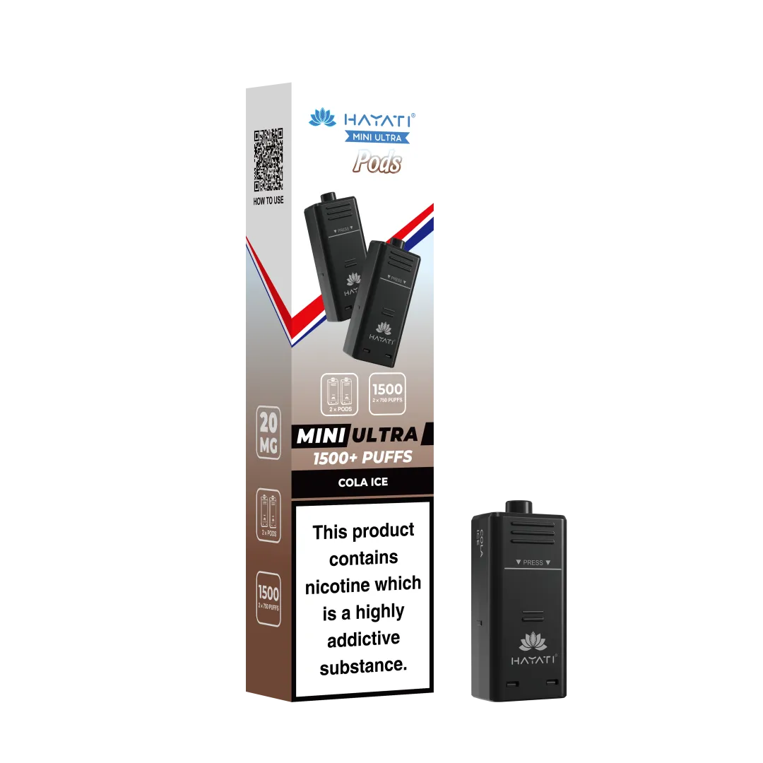 Hayati Mini Ultra 1500 Prefilled Pods (2x750 Puffs) - Box of 5
