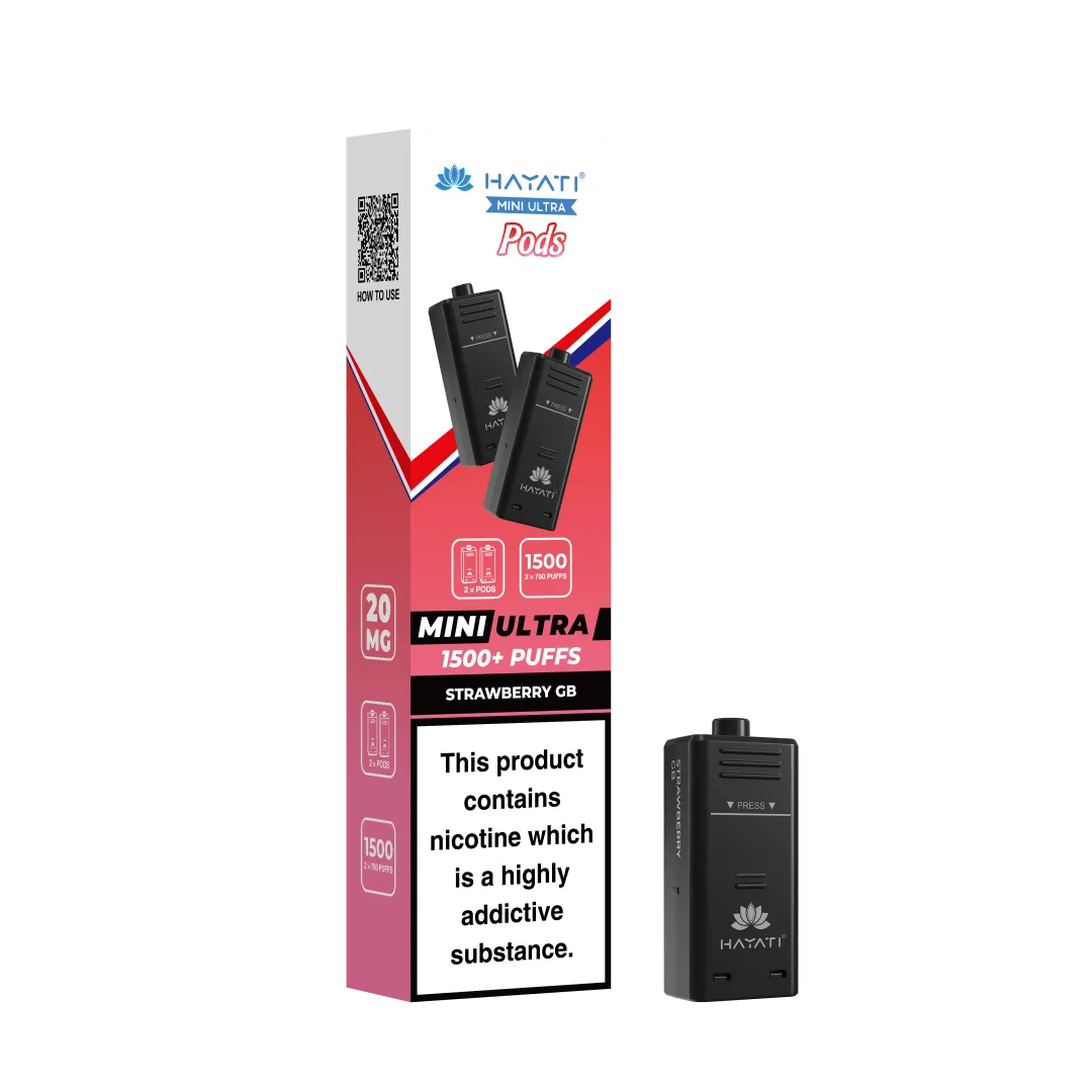 Hayati Mini Ultra 1500 Prefilled Pods (2x750 Puffs) - Box of 5