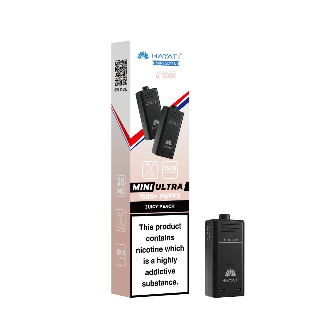 Hayati Mini Ultra 1500 Prefilled Pods (2x750 Puffs) - Box of 5