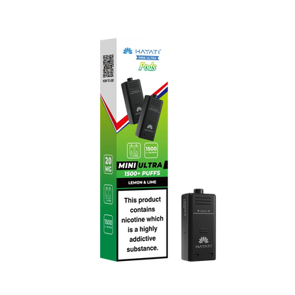 Hayati Mini Ultra 1500 Prefilled Pods (2x750 Puffs) - Box of 5