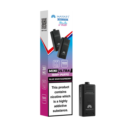Hayati Mini Ultra 1500 Prefilled Pods (2x750 Puffs) - Box of 5