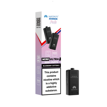 Hayati Mini Ultra 1500 Prefilled Pods (2x750 Puffs) - Box of 5