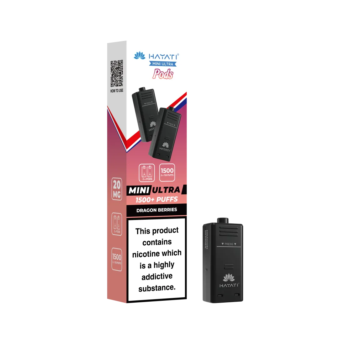 Hayati Mini Ultra 1500 Prefilled Pods (2x750 Puffs) - Box of 5