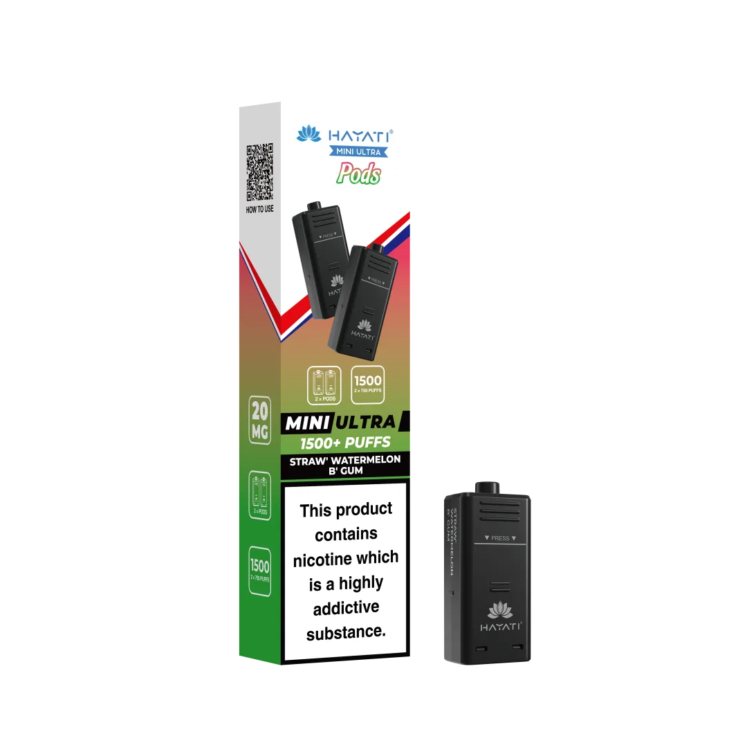Hayati Mini Ultra 1500 Prefilled Pods (2x750 Puffs) - Box of 5