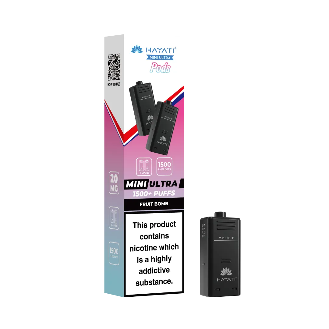 Hayati Mini Ultra 1500 Prefilled Pods (2x750 Puffs) - Box of 5