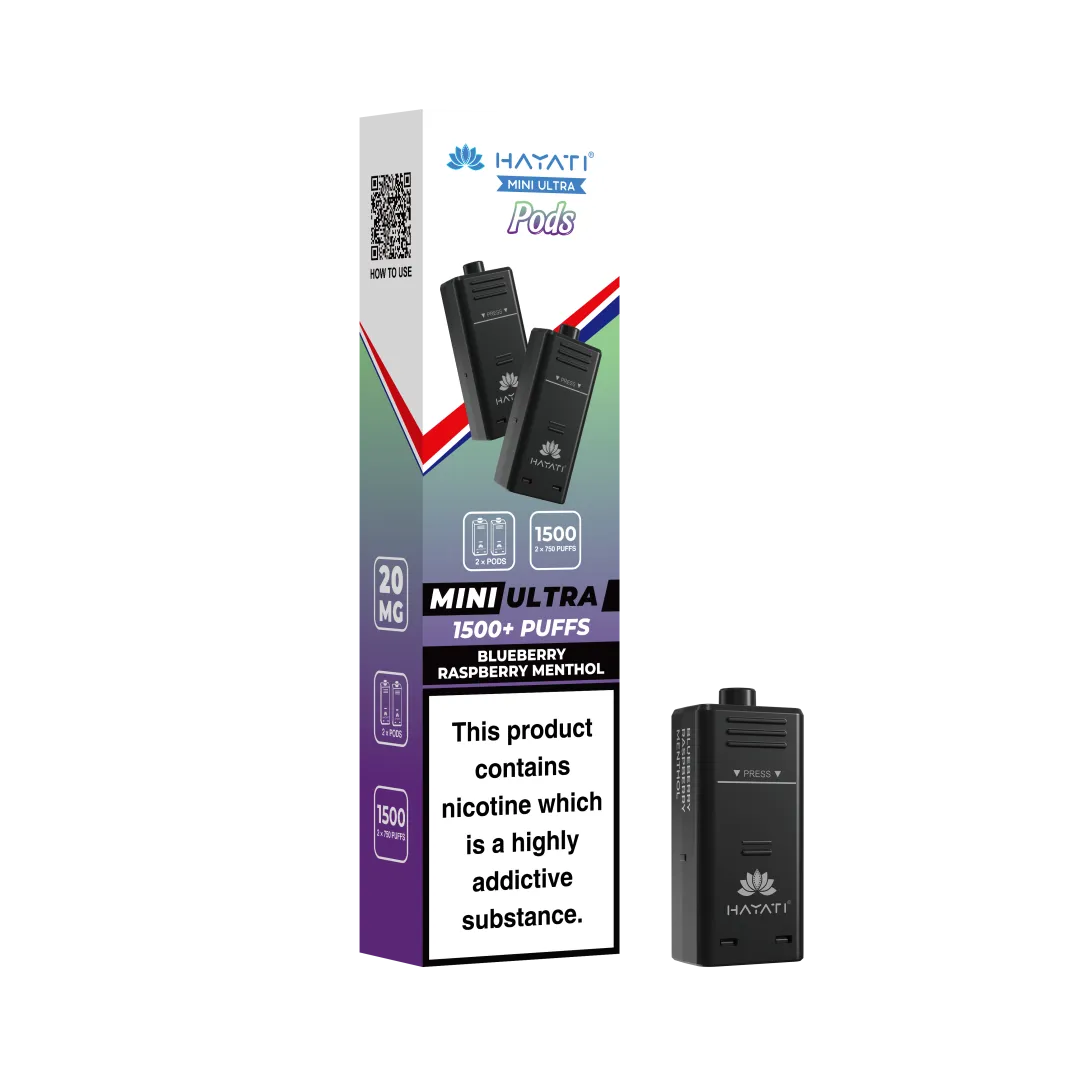 Hayati Mini Ultra 1500 Prefilled Pods (2x750 Puffs) - Box of 5
