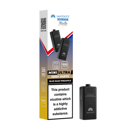 Hayati Mini Ultra 1500 Prefilled Pods (2x750 Puffs) - Box of 5
