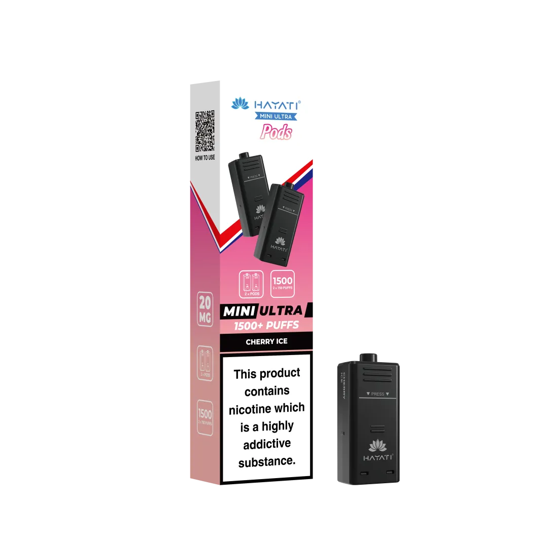 Hayati Mini Ultra 1500 Prefilled Pods (2x750 Puffs) - Box of 5
