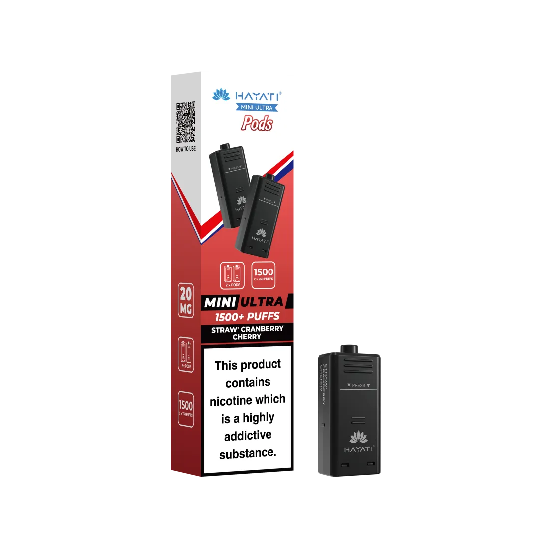 Hayati Mini Ultra 1500 Prefilled Pods (2x750 Puffs) - Box of 5