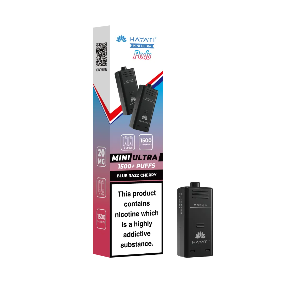 Hayati Mini Ultra 1500 Prefilled Pods (2x750 Puffs) - Box of 5
