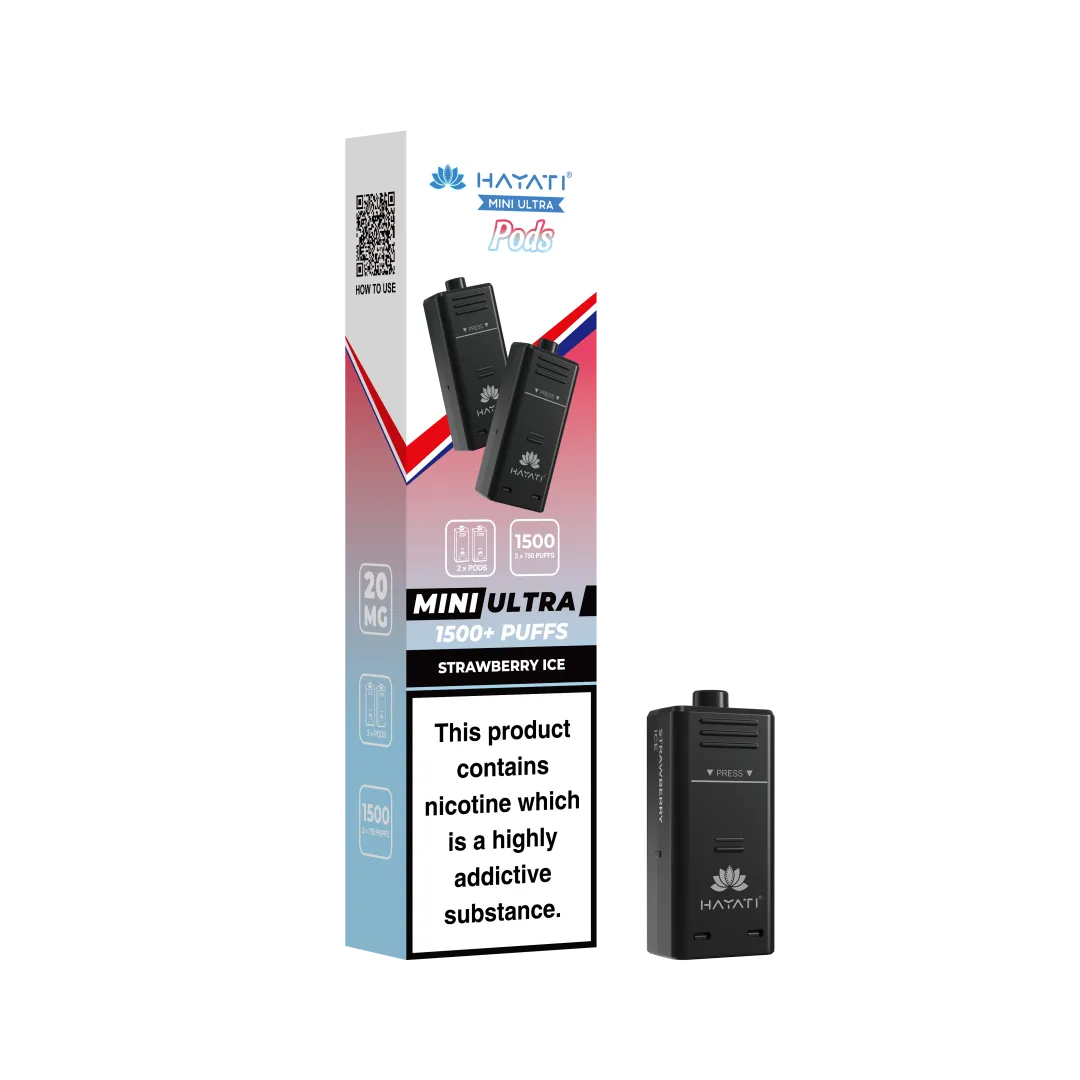 Hayati Mini Ultra 1500 Prefilled Pods (2x750 Puffs) - Box of 5