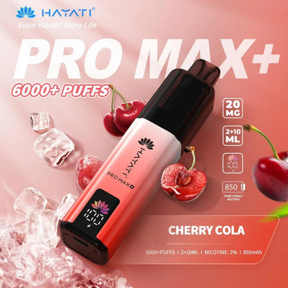 Hayati Pro Max+ 6000 Puffs Prefilled Kit - Box of 5