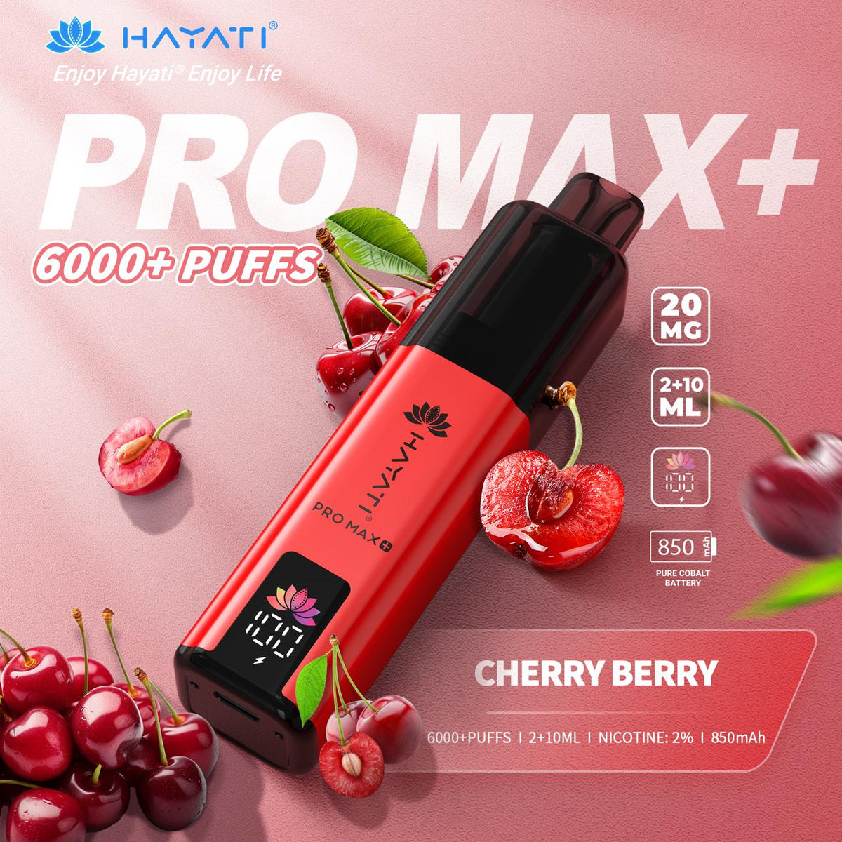 Hayati Pro Max+ 6000 Puffs Prefilled Kit - Box of 5