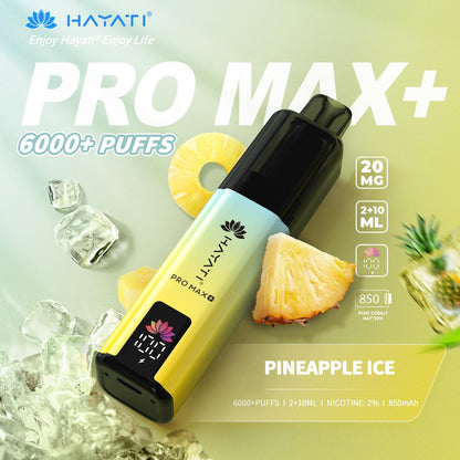 Hayati Pro Max+ 6000 Puffs Prefilled Kit - Box of 5
