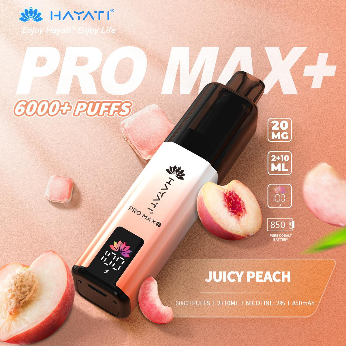 Hayati Pro Max+ 6000 Puffs Prefilled Kit - Box of 5