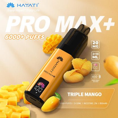 Hayati Pro Max+ 6000 Puffs Prefilled Kit - Box of 5