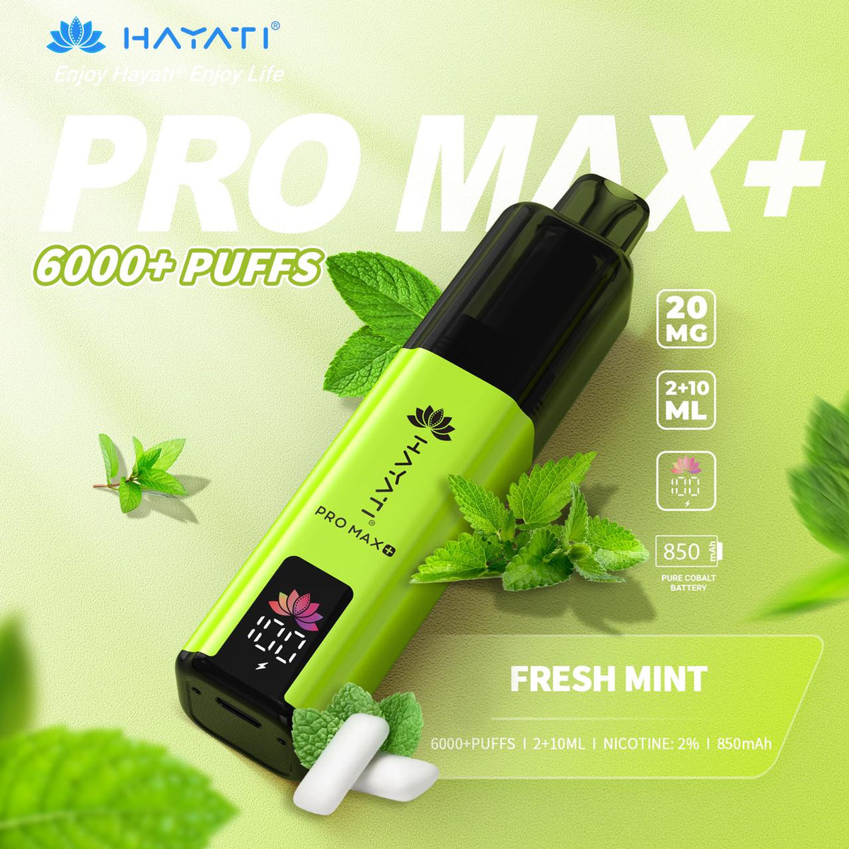 Hayati Pro Max+ 6000 Puffs Prefilled Kit - Box of 5