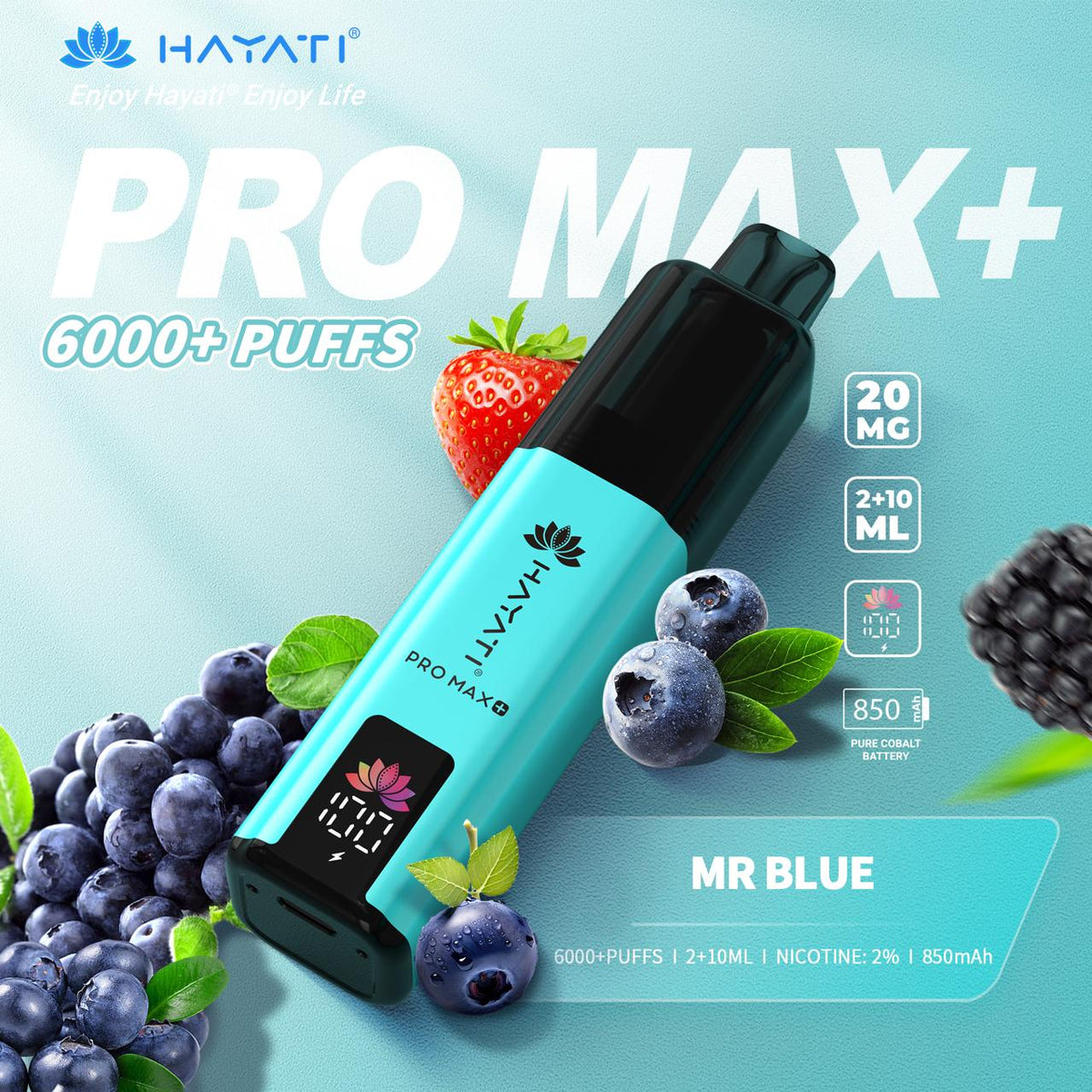 Hayati Pro Max+ 6000 Puffs Prefilled Kit - Box of 5