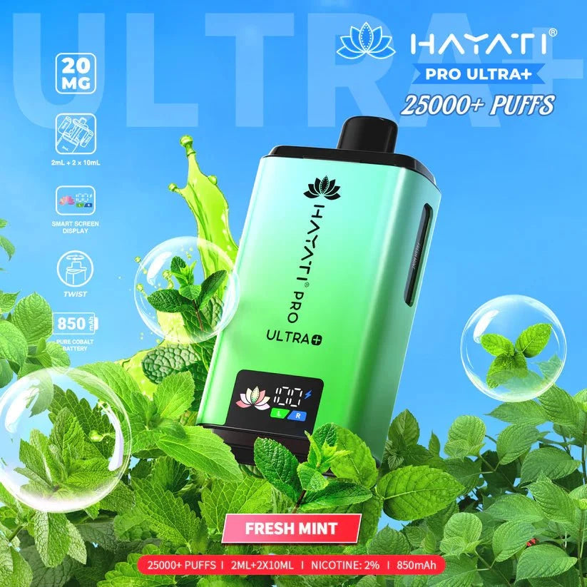 Hayati Pro Ultra Plus 25000 Puffs Prefilled Kit - Box of 5