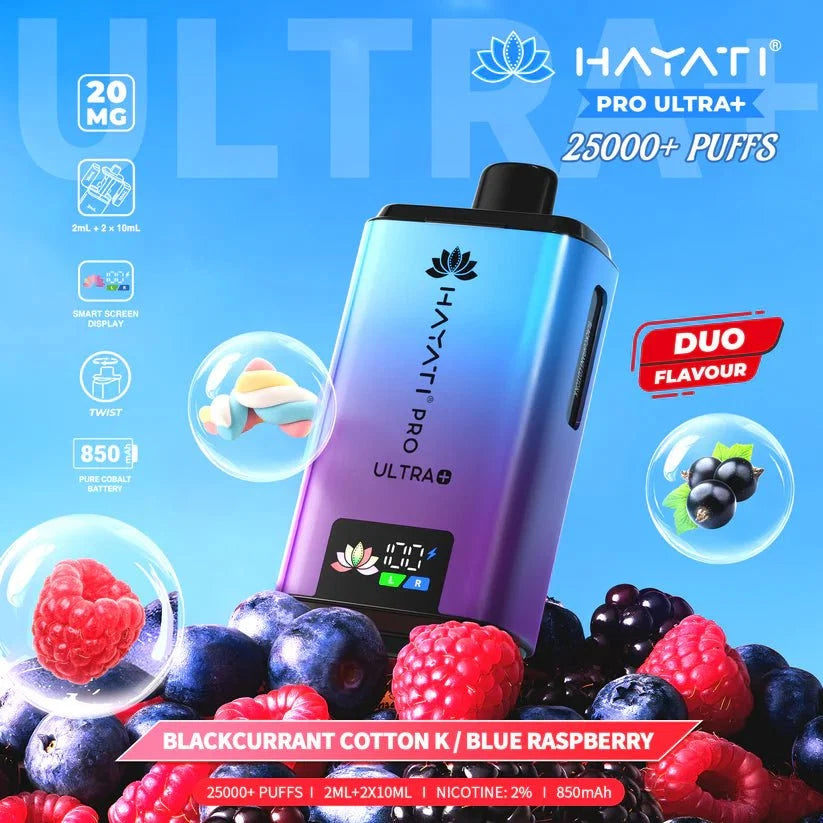 Hayati Pro Ultra Plus 25000 Puffs Prefilled Kit - Box of 5