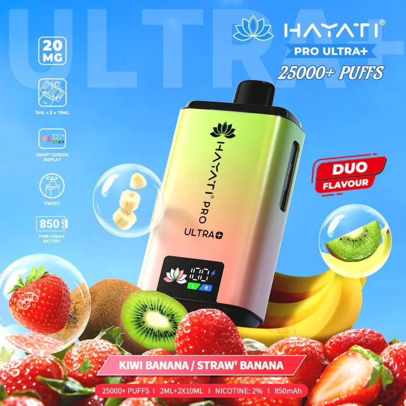 Hayati Pro Ultra Plus 25000 Puffs Prefilled Kit - Box of 5