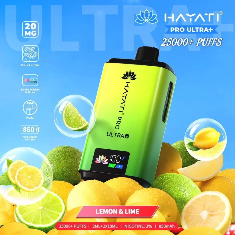 Hayati Pro Ultra Plus 25000 Puffs Prefilled Kit - Box of 5