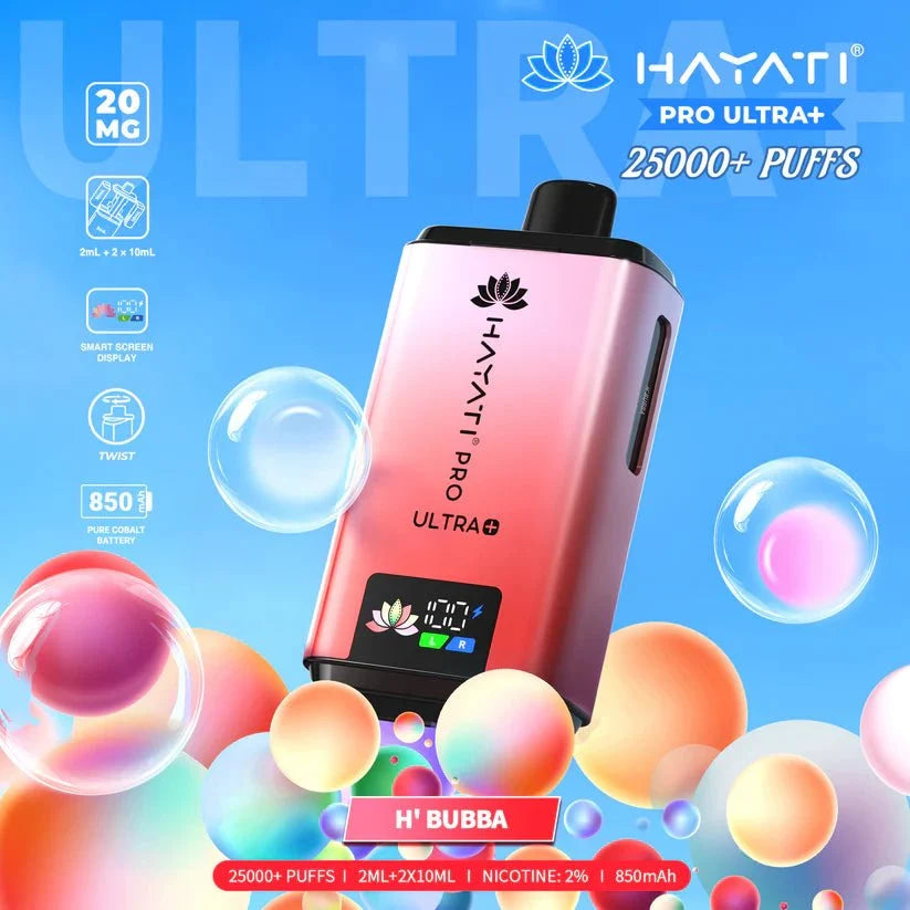 Hayati Pro Ultra Plus 25000 Puffs Prefilled Kit - Box of 5