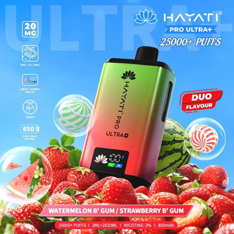 Hayati Pro Ultra Plus 25000 Puffs Prefilled Kit - Box of 5