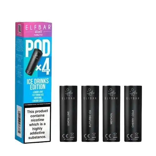 Elf Bar 4-in-1 3200 Prefilled Pods - Box of 10