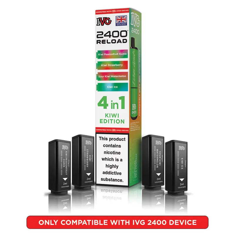 IVG 2400 Reload 4 in 1 Prefilled Pods - Box Of 5