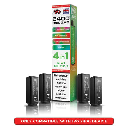 IVG 2400 Reload 4 in 1 Prefilled Pods - Box Of 5