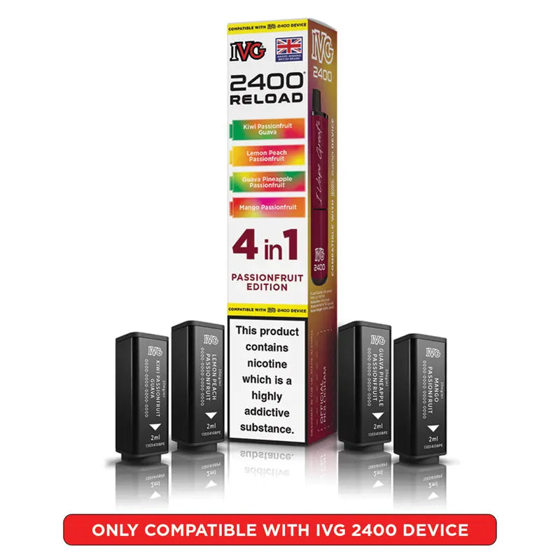 IVG 2400 Reload 4 in 1 Prefilled Pods - Box Of 5