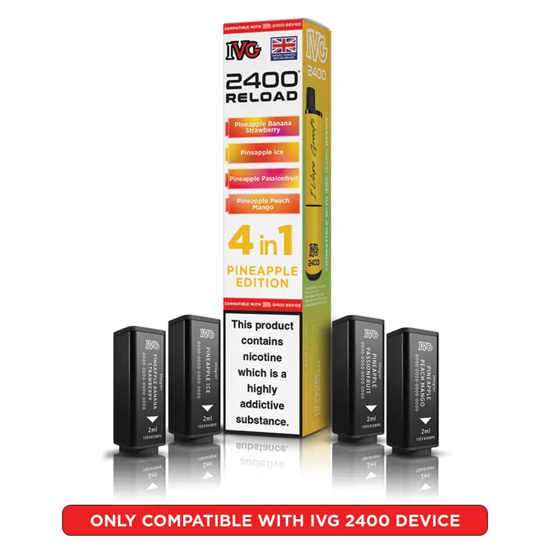 IVG 2400 Reload 4 in 1 Prefilled Pods - Box Of 5
